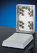 KF 9505, Liquid Tight Polycarbonate Enclosure (Indoor/Outdoor Installation), from 6 - 1 AWG 3 phase, 5-pole, with Terminal Block, Dimensions:(W)   12.20"(310) x (H) 8.27"(210) x (D) 4.57"(116)