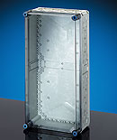 Mi 0400, Empty Enclosure, Housing/Lid: Polycarbonate (Opaque/Transparent), Type NEMA 4x, (IP65) Useable Space: (W) 10.83"(275) x (H) 22.64"(575) x (D) 5.75" (146), with Transparent Lid