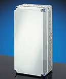 Mi 0411, Empty Enclosure, Housing/Lid: Polycarbonate (Opaque), Type NEMA 4x, (IP65) Useable Space: (W) 10.83"(275) x (H) 22.64"(575) x (D) 7.52" (191) with Opaque Lid